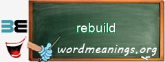 WordMeaning blackboard for rebuild